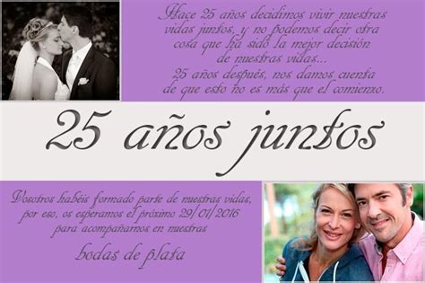 Share & embed discurso bodas plata.doc. Invitaciones de bodas de plata | 6 Ideas de tarjetas