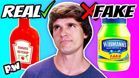 Real Vs Fake Condiments Sauces Taste Test Youtube