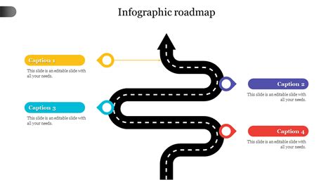 Editable Infographic Roadmap Powerpoint Slide For Ppt