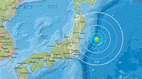 M60 Earthquake Hits Off Japan Parallel To The Fukushima Prefecture Map