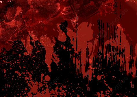 Scarlet Blood Splatter Horror Bloody Handprint Scene Background Bloody
