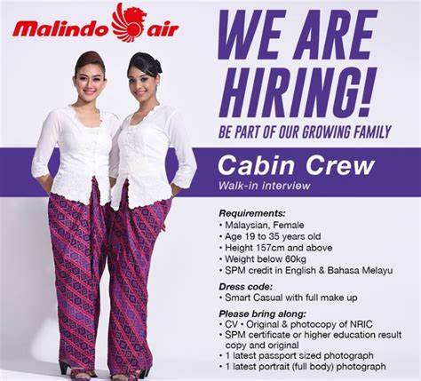 My advice if you want to become cabin crew with emirates is to continue to watch the emirates group careers website. Fly Gosh: Malindo Air Cabin Crew Recruitment - Walk in ...