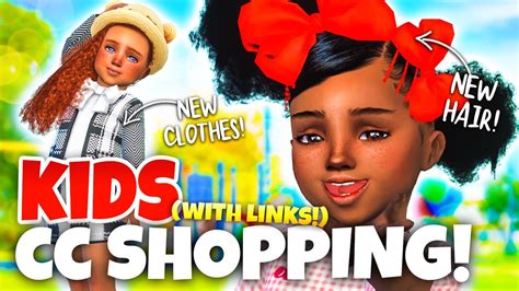 Kids And Toddlers Cc Shopping For Sims 4 🛍 With Links Youtube