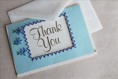 If desired, try inking the edges for a rougher vintage look. Recent Card Making : Embroidered Thank You Cards DIY ...