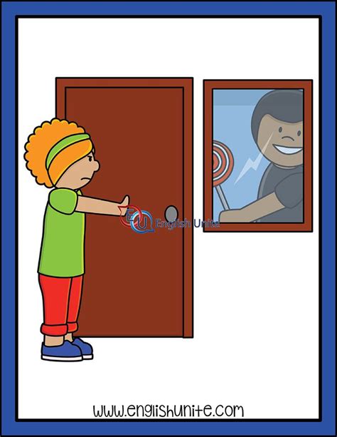 Safety Dont Open The Door For Strangers Clip Art Kids Clipart