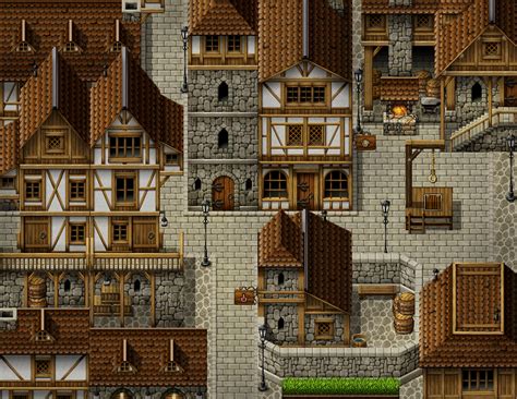 Medieval City By Pinkfirefly On Deviantart Rpg Maker Vx Rpg Maker