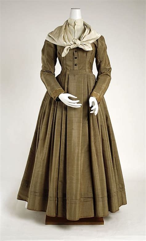 Vestido 1850s America 19th Century Fashion Historical Fashion