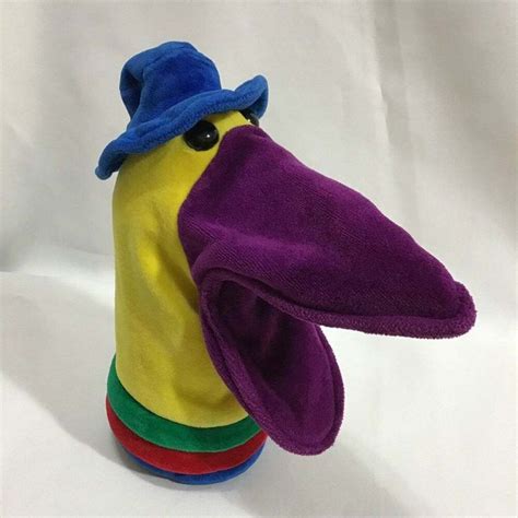 Manhattan Toy Co 1993 Hat Ring Necked Goose Bird Plush Hand Puppet Toy