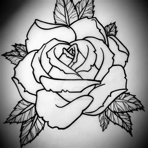 Rose tattoo designs have been popular among women for ages now and have also gained men's interest over time. Horizontal Rose Tattoo Design by Ladyknight17 on DeviantArt