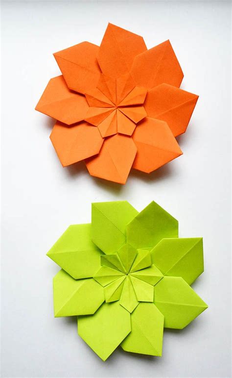 Amazing Paper Flower Modular Origami Tutorial Diy In 2023 Origami
