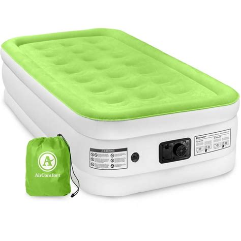 Air Comfort Dream Easy Twin Size Raised Air Mattress With Built In Pump