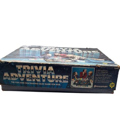 Pressman Games 983 Vintage Trivia Adventure Board Game Pressman