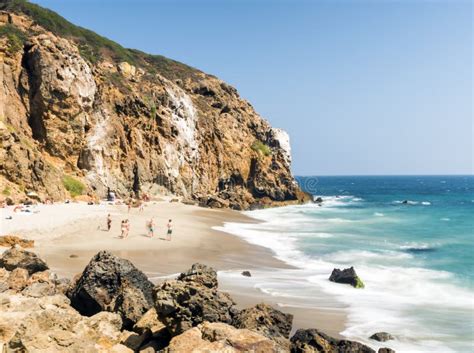 Dume Cove Malibu Zuma Beach Emerald And Blue Water In A Quite Paradise Beach Surrounded By