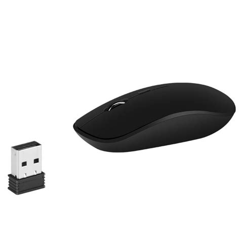 24ghz Wireless Low Profile Mouse Black