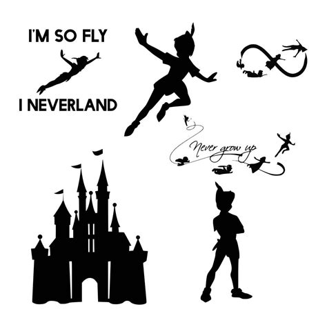 Peter Pan svg Neverland svg Sayings svg Disney World svg