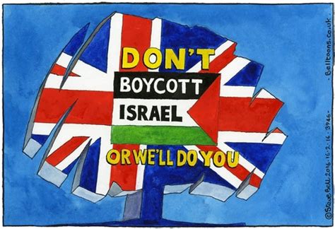 Guardian Cartoon Against Uk Boycott Ban Intellectually Misappropriates
