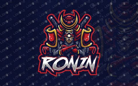 premade ronin mascot logo for sale premade ronin esports logo lobotz ltd