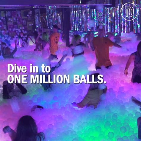 Dive Into An Adult Ballpit Of 1 Million Balls Dive In And Go Balls