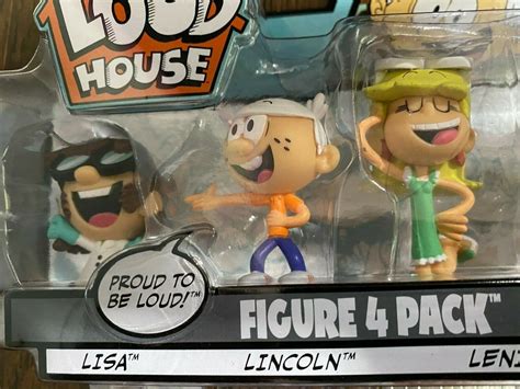 The Loud House Figure 4 Pack Lincoln Clyde Lisa Leni Figures