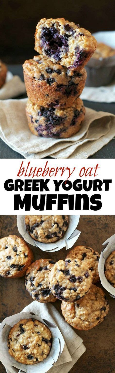In large bowl, beat milk, oil, yogurt and egg using wire whisk or fork. Blueberry Oat Greek Yogurt Muffins | Recipe | Greek yogurt ...