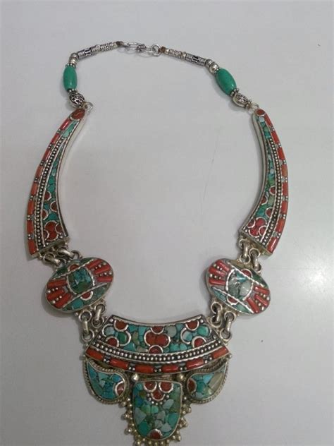 Turquoise Coral Gemstone Nepali Necklaces At Best Price In Jaipur