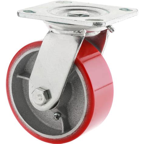 Swivel hook with bearing to rotate when loaded. 5" Heavy-Duty Swivel Caster at Grizzly.com
