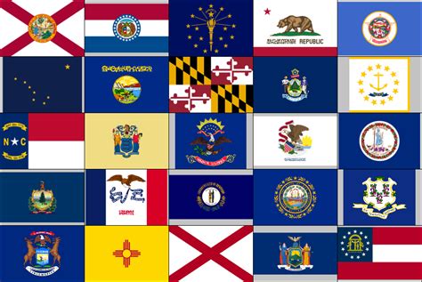 Us State Flags Part 1 Picture Click Quiz By Scuadrado