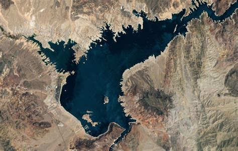 Lake Mead River Basin Hoover Dam Water Loss Lake Powell Satellite