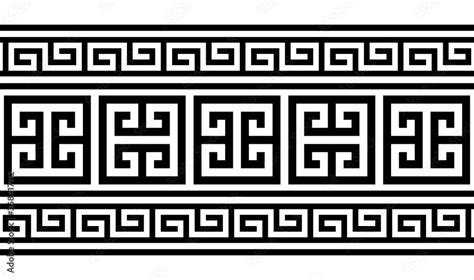 Greek Key Pattern Seamless Vector Design Inspired By Ancient Greece