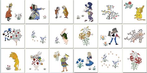 Alice In Wonderland Tiles Victorian Nursery Tiles Cfa Voysey For