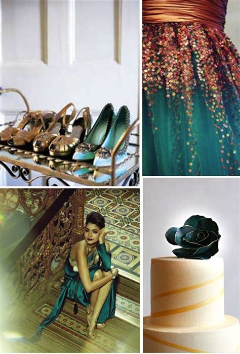 23 Best Images About Teal Gold Colour Scheme On Pinterest Bridal