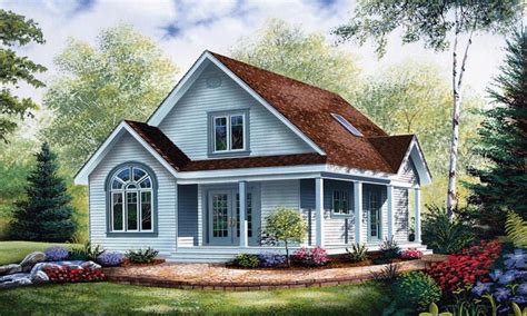 We love the sugarberry cottage, that looks like goldilocks should be checking in, but has three bedrooms and bathrooms and a porch that extends the living area of the. Cottage Style House Plans with Porches Economical Small ...