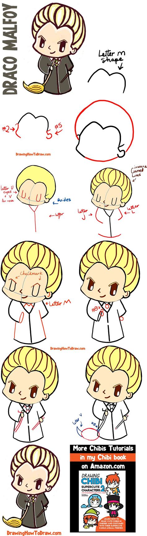 How to Draw Cute Chibi Draco Malfoy from Harry Potter with ...
