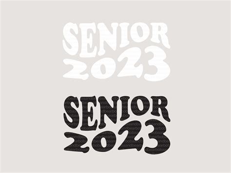 Senior 2023 Retro Font Svg Class Of 2023 Svg Senior Shirt Etsy Israel