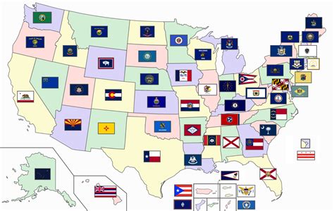 Coloring Pages Us State Flags
