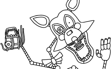 Mangle From Five Nights At Freddy S Coloring Page Free Printable
