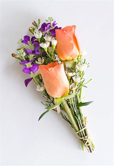 This bouquet type basically works for any type of dress or wedding. DIY mini Flower Bouquets - Lunchpails and Lipstick ...