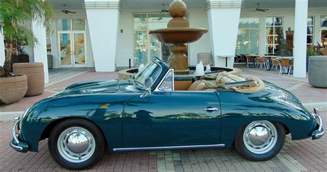 1959 Porsche 356 A Cabriolet Fjord Green With Tan Leather Two Tops