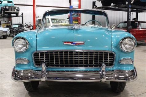 1955 Chevrolet Bel Air 27 Miles Teal Convertible 265ci V8 Automatic For
