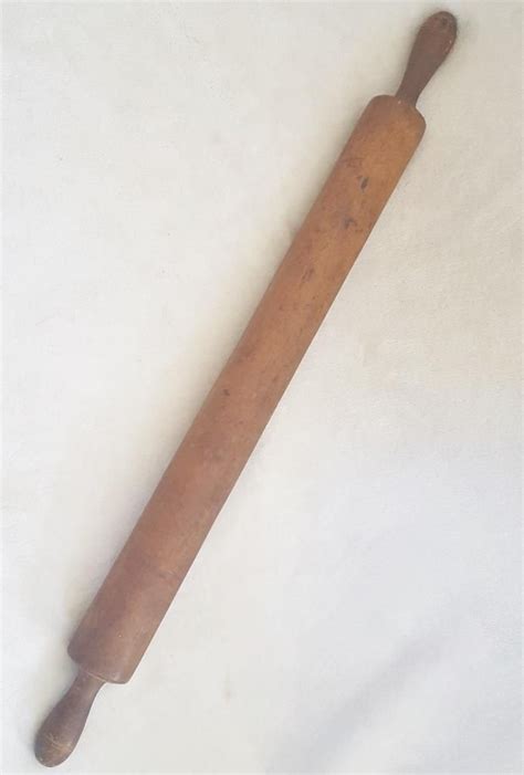 29 Long Antique Primitive Hand Made Bakery Rolling Pin Primitive