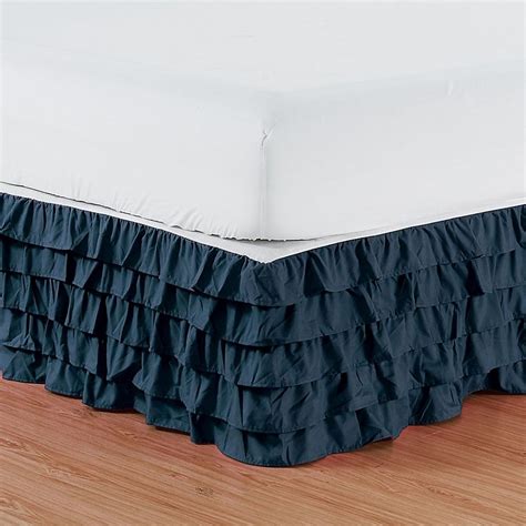 Elegant Comfort Multi Ruffle Bed Skirt Bed Bath And Beyond Ruffle Bed Skirts Bedskirt Ruffle
