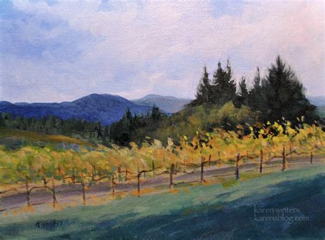 Vineyard Painting Karen Winters Blog California Impressionist Painter