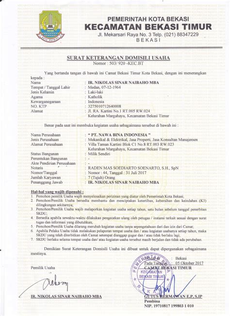 Contoh surat keterangan domisili dari kepala desa Contoh Surat Keterangan Domisili Usaha Dari Desa ...