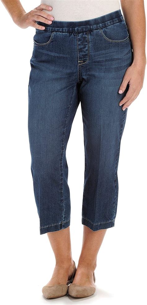 Lee Womens Natural Fit Khloe Pull On Capri Jean At Amazon Womens