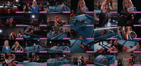 Sexy Lesbian Wrestlers Ariel X Sinn Sage Fighting In The Ring And Make Out
