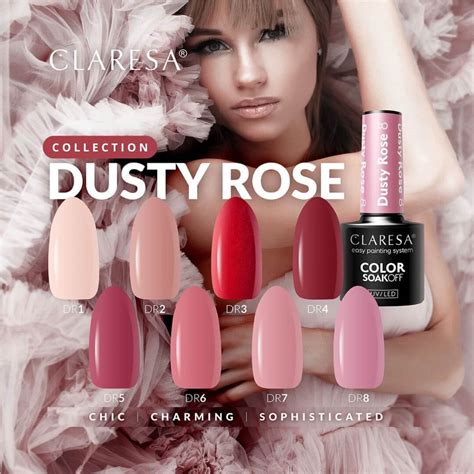 Claresa Trajni Lak Gel Polish Dusty Rose Mea Via Nails World