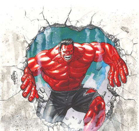 Comics Forever The Red Hulk Artwork By Jackson Herbert 2012
