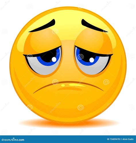 Smiley Emoticon Sad Face Stock Vector Illustration Of Comic 73409478