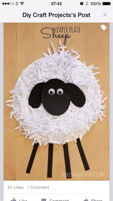 Paper Plate Sheep Template Printable Templates