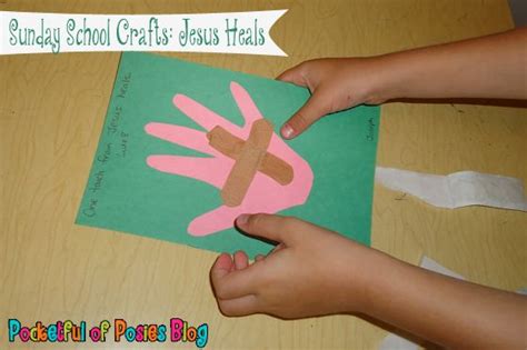 Sunday School Crafts Jesus Heals Sunday School Signs And Hands